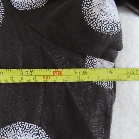 Gudrun Sjoden linen dress big dot circle print XXL - Picture 8 of 13